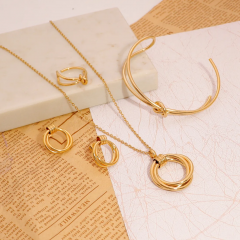 Stainless steel jewelry necklace earring bracelet ring Wholesale