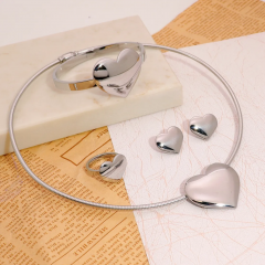 Stainless steel jewelry necklace earring bracelet ring Wholesale