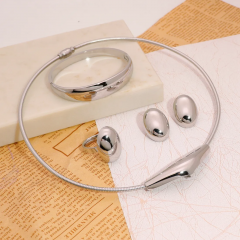 Stainless steel jewelry necklace earring bracelet ring Wholesale