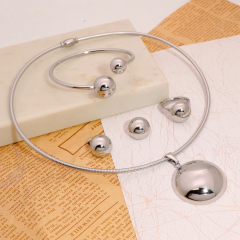 Stainless steel jewelry necklace earring bracelet ring Wholesale