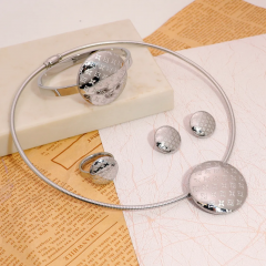 Stainless steel jewelry necklace earring bracelet ring Wholesale