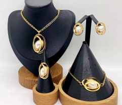Stainless steel jewelry necklace earring bracelet ring Wholesale
