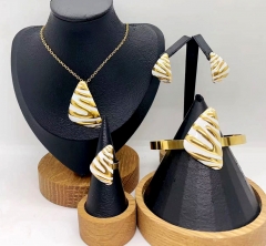 Stainless steel jewelry necklace earring bracelet ring Wholesale