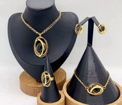Stainless steel jewelry necklace earring bracelet ring Wholesale