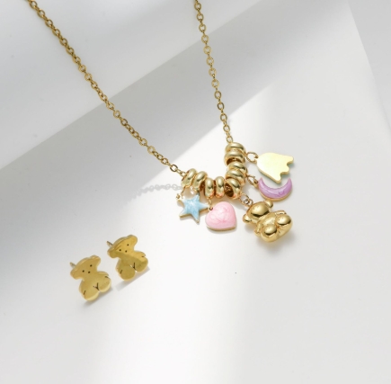 Stainless steel jewelry necklace earring Wholesale