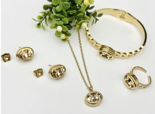 Stainless steel jewelry necklace earring bracelet ring Wholesale