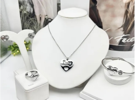 Stainless steel jewelry necklace earring bracelet ring Wholesale