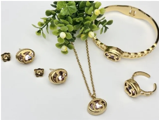 Stainless steel jewelry necklace earring bracelet ring Wholesale