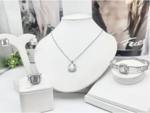 Stainless steel jewelry necklace earring bracelet ring Wholesale