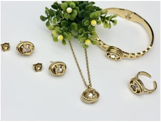 Stainless steel jewelry necklace earring bracelet ring Wholesale