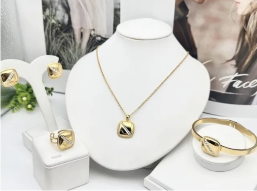 Stainless steel jewelry necklace earring bracelet ring Wholesale
