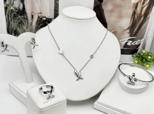 Stainless steel jewelry necklace earring bracelet ring Wholesale