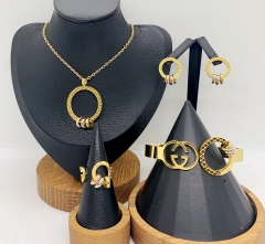 Stainless steel jewelry necklace earring bracelet ring Wholesale