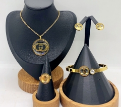 Stainless steel jewelry necklace earring bracelet ring Wholesale