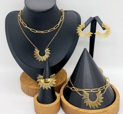 Stainless steel jewelry necklace earring bracelet ring Wholesale