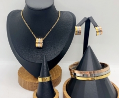 Stainless steel jewelry necklace earring bracelet ring Wholesale