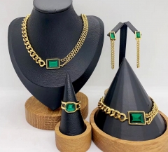 Stainless steel jewelry necklace earring bracelet ring Wholesale
