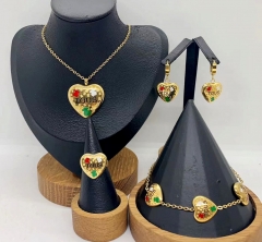 Stainless steel jewelry necklace earring bracelet ring Wholesale