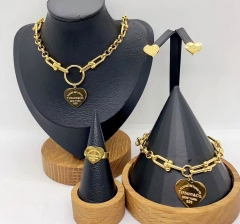 Stainless steel jewelry necklace earring bracelet ring Wholesale