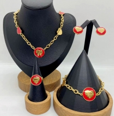 Stainless steel jewelry necklace earring bracelet ring Wholesale