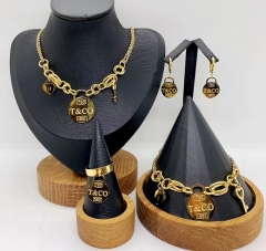 Stainless steel jewelry necklace earring bracelet ring Wholesale