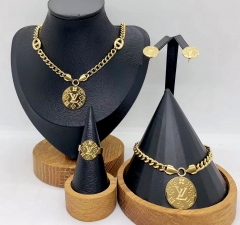 Stainless steel jewelry necklace earring bracelet ring Wholesale