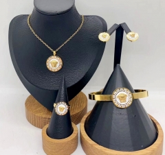 Stainless steel jewelry necklace earring bracelet ring Wholesale