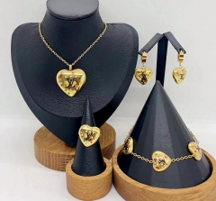 Stainless steel jewelry necklace earring bracelet ring Wholesale