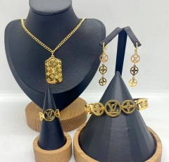 Stainless steel jewelry necklace earring bracelet ring Wholesale