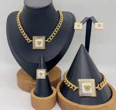 Stainless steel jewelry necklace earring bracelet ring Wholesale