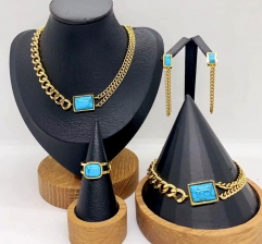 Stainless steel jewelry necklace earring bracelet ring Wholesale