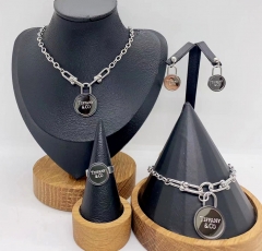 Stainless steel jewelry necklace earring bracelet ring Wholesale