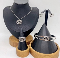 Stainless steel jewelry necklace earring bracelet ring Wholesale