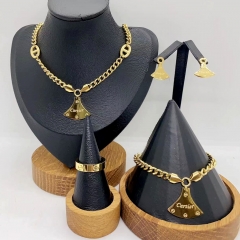 Stainless steel jewelry necklace earring bracelet ring Wholesale