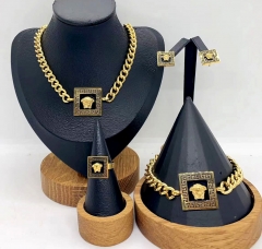 Stainless steel jewelry necklace earring bracelet ring Wholesale