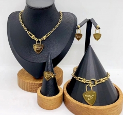 Stainless steel jewelry necklace earring bracelet ring Wholesale