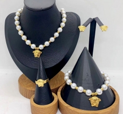Stainless steel jewelry necklace earring bracelet ring Wholesale