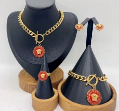 Stainless steel jewelry necklace earring bracelet ring Wholesale