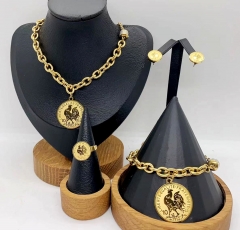 Stainless steel jewelry necklace earring bracelet ring Wholesale
