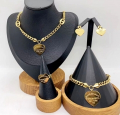 Stainless steel jewelry necklace earring bracelet ring Wholesale