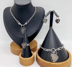 Stainless steel jewelry necklace earring bracelet ring Wholesale