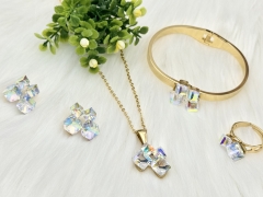 Stainless steel jewelry necklace earring bracelet ring Wholesale