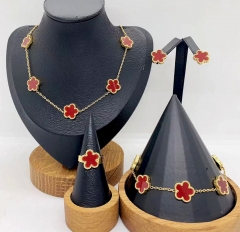Stainless steel jewelry necklace earring bracelet ring Wholesale