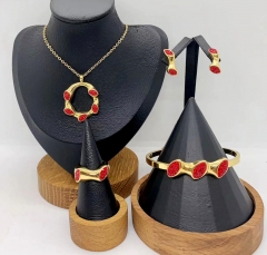 Stainless steel jewelry necklace earring bracelet ring Wholesale