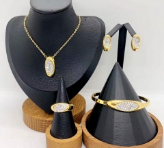 Stainless steel jewelry necklace earring bracelet ring Wholesale