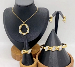 Stainless steel jewelry necklace earring bracelet ring Wholesale
