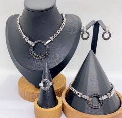 Stainless steel jewelry necklace earring bracelet ring Wholesale