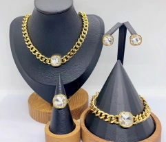 Stainless steel jewelry necklace earring bracelet ring Wholesale