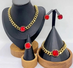 Stainless steel jewelry necklace earring bracelet ring Wholesale