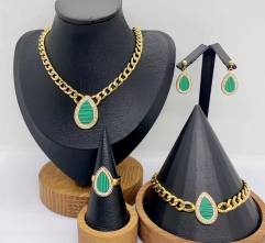 Stainless steel jewelry necklace earring bracelet ring Wholesale